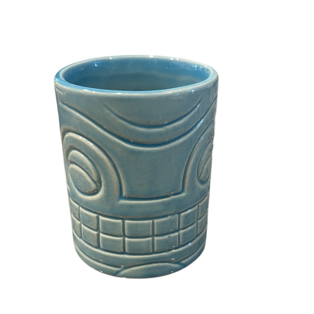 Disney Trader Sam's Grog's Grotto Rum Flight Blue Tiki Shot Glass